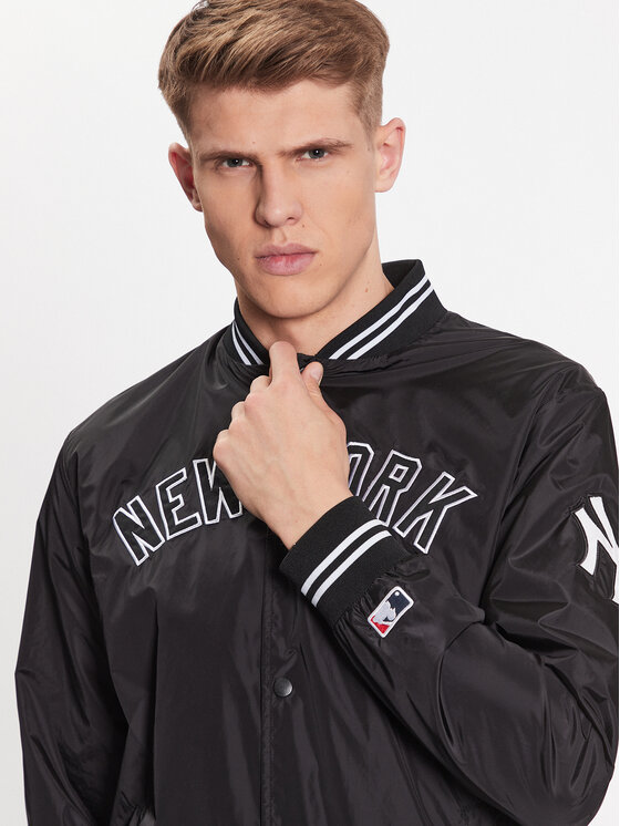 47 Brand 47 Brand Kurtka bomber New York Yankees Wordmark 47 Drift Track Jacket Czarny Regular Fit