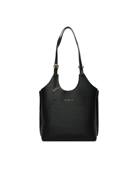 Tommy Hilfiger Tommy Hilfiger Ročna torba Th Modern Tote AW0AW18618 Črna