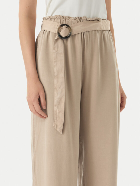 Vero Moda Vero Moda Παντελόνα Bree 10341670 Καφέ Cropped Fit