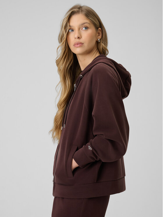 4F 4F Bluza EVERYWEAR Brązowy ciemny Regular Fit