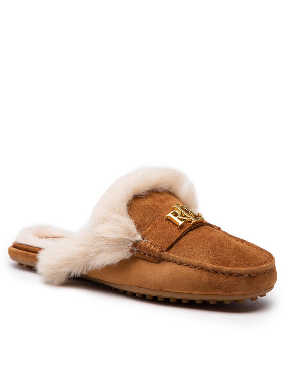 LAUREN RALPH LAUREN Lauren Ralph Lauren Papuče Savanah 802851157001 Smeđa