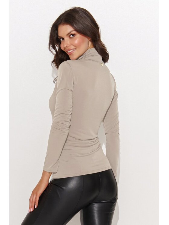 Numinou Numinou Bluzka NU460 Beżowy Classic Fit