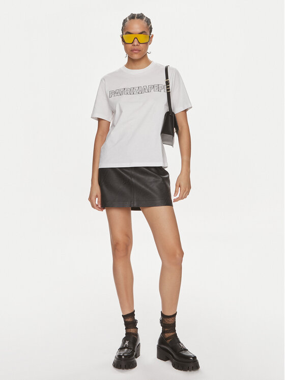 Patrizia Pepe Patrizia Pepe T-shirt 2M4389/J089-W103 Bianco Regular Fit