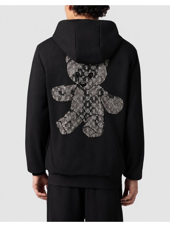 PHILIPP PLEIN PHILIPP PLEIN Bluza 31705 Czarny Athletic Fit