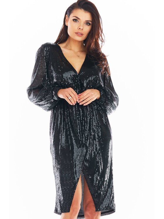 Awama Awama Abito da sera A399 Nero Basic Fit