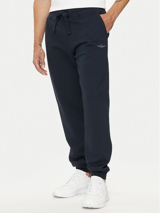 Aeronautica Militare Teplákové nohavice 242PF945F511 Tmavomodrá Regular Fit