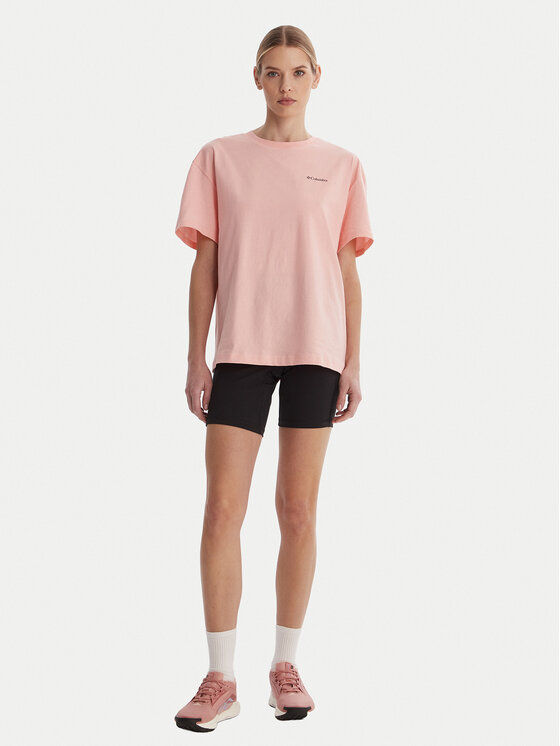 Columbia Columbia T-Shirt Rolling Bend™ 2120031 Ροζ Oversize