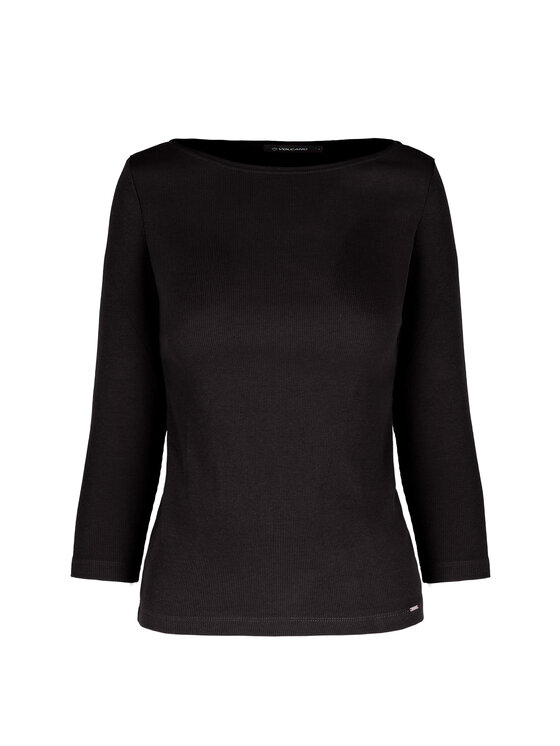Volcano Volcano Longsleeve L-NEVRA Czarny Regular Fit