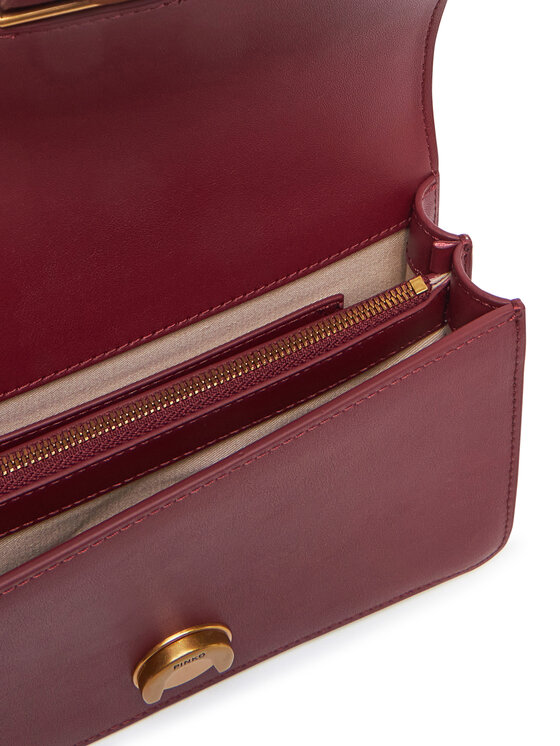 PINKO PINKO Ročna torba Love One Mini Cl PE 25 PCPL 100059 A0F1 Bordo rdeča