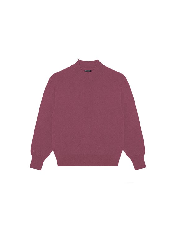 B SIDES BSides Sweter MERINO Różowy Regular Fit