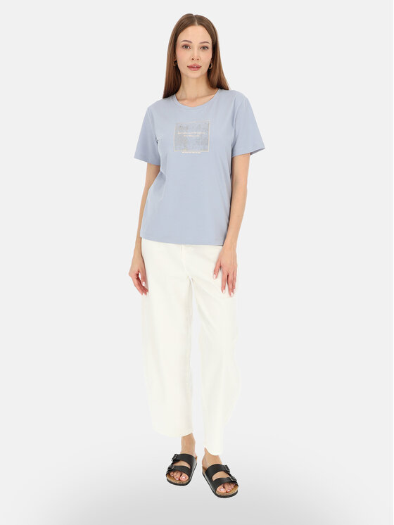 L’AF L’AF T-Shirt Nika Niebieski jasny Regular Fit