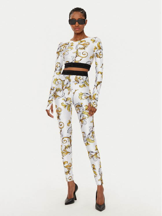 Versace Jeans Couture Versace Jeans Couture Bluză 78HAH218 Alb Slim Fit