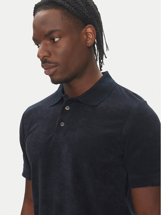 Lindbergh Lindbergh Polo 30-404263 Granatowy Relaxed Fit