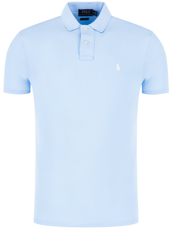 Polo Ralph Lauren Poloshirt Core Replen 710795080 Himmelblau Slim Fit ...