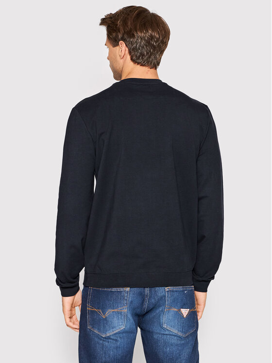Guess Guess Džemperis M2YQ37 K6ZS1 Tamsiai mėlyna Slim Fit