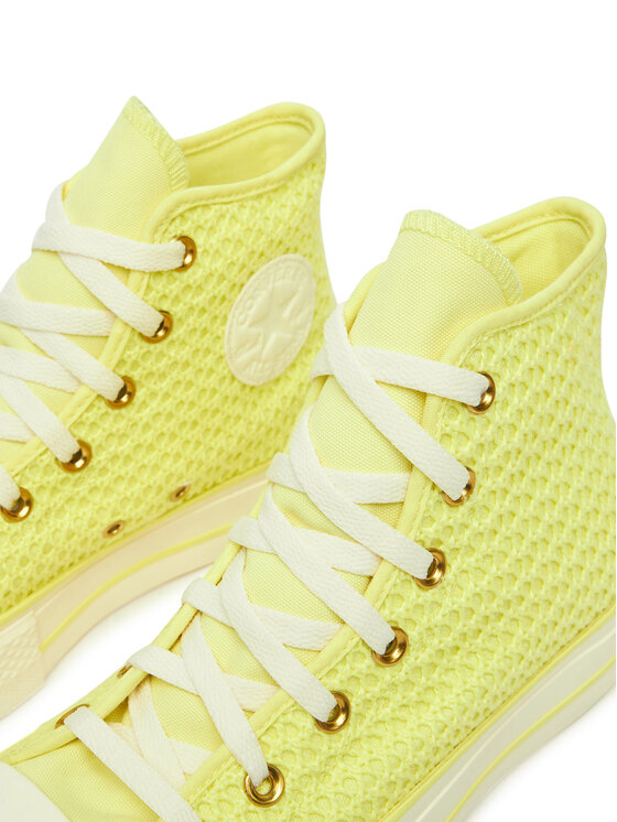 Converse Converse Trampki Chuck Taylor All Star Lift Platform Knit A14967C Żółty