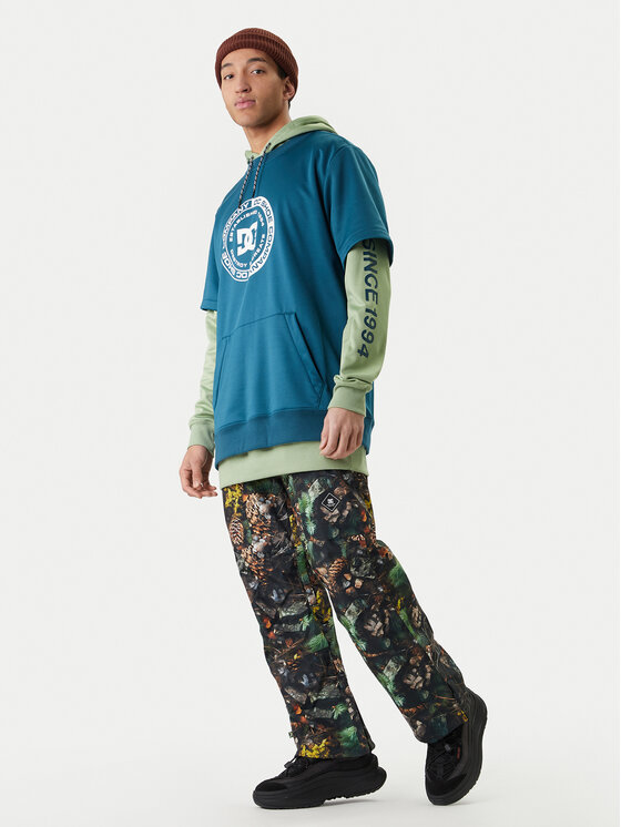 DC Shoes DC Shoes Majica dugih rukava Dryden ADYFT03440 Zelena Regular Fit