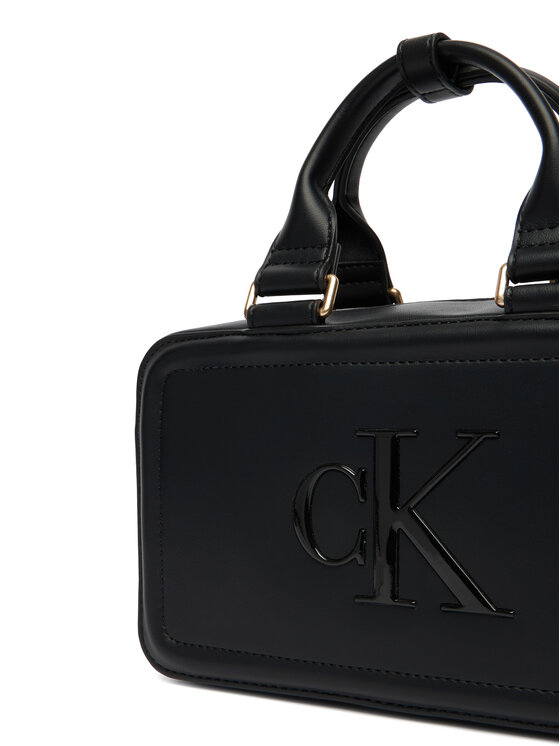 Calvin Klein Calvin Klein Torbica Bold Ck Bauletto Crossbody LV04F3411G Crna