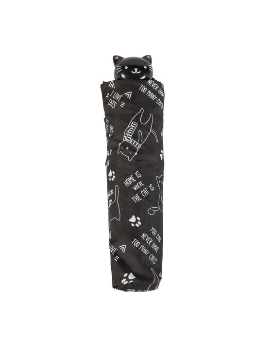 Happy Rain Happy Rain Dáždnik Ultra Mini Cats 43405 Čierna
