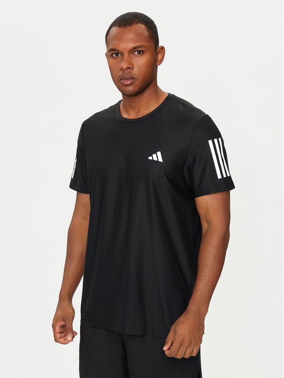 adidas adidas Тениска от техническо трико Own the Run IN1500 Черен Regular Fit