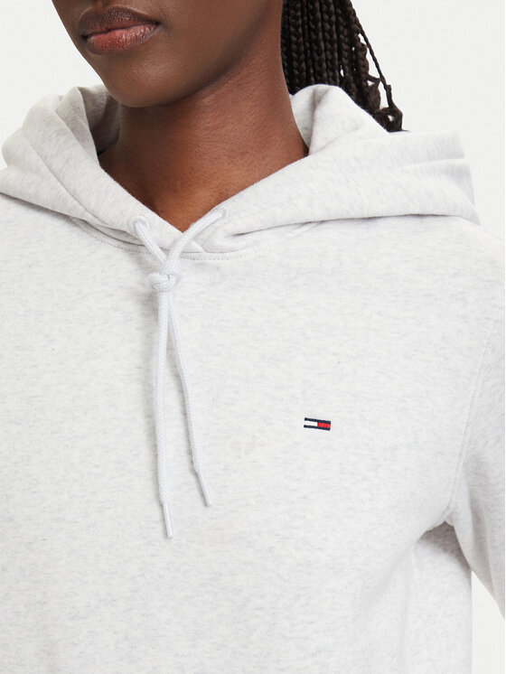 Tommy Jeans Tommy Jeans Μπλούζα Flag DW0DW19958 Ανοιχτό γκρι Regular Fit