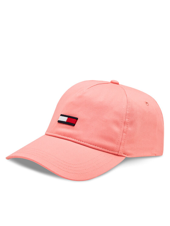 Tommy Jeans Cepure ar nagu Tjw Elongated Flag Cap AW0AW15842 Rozā