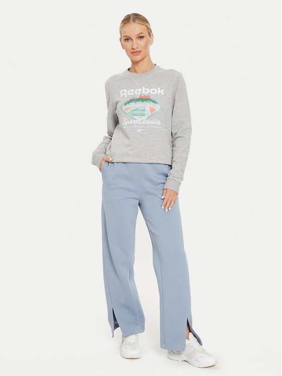 Reebok Reebok Sweatshirt Court Sport FT Craw 100076214 Grau Regular Fit