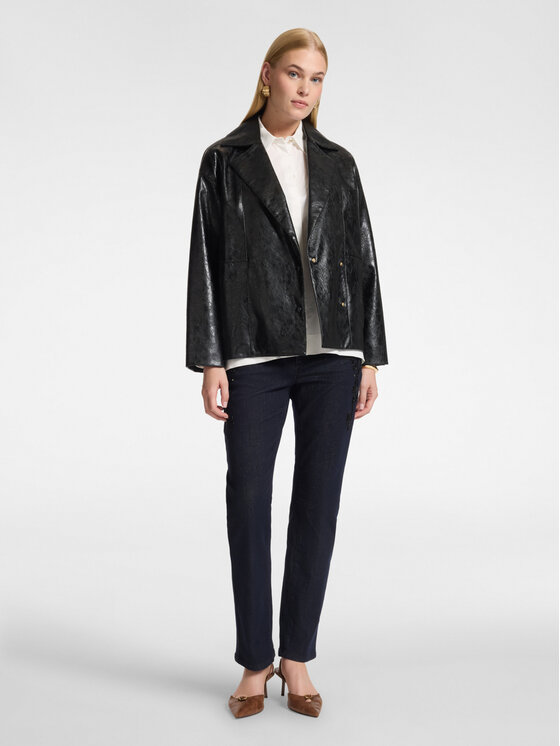 Elena Mirò Elena Mirò Cappotto invernale 8014Z000042N033 Nero Boxy Fit