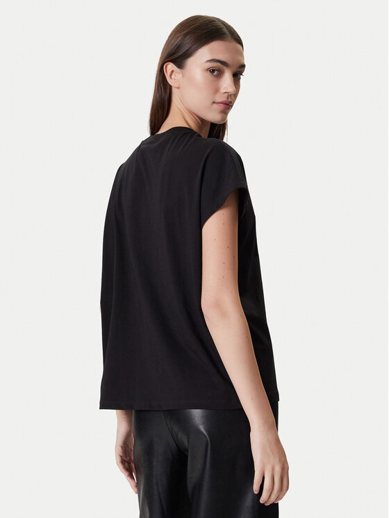 KARL LAGERFELD KARL LAGERFELD Palaidinė A4W17046 Juoda Relaxed Fit