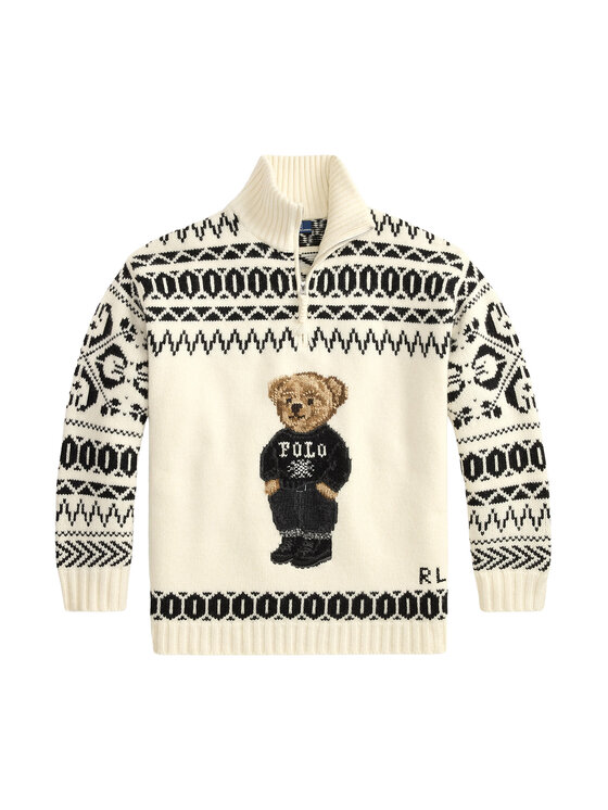 Polo Ralph Lauren Polo Ralph Lauren Sweter 211B23908001 Kremowy Oversize