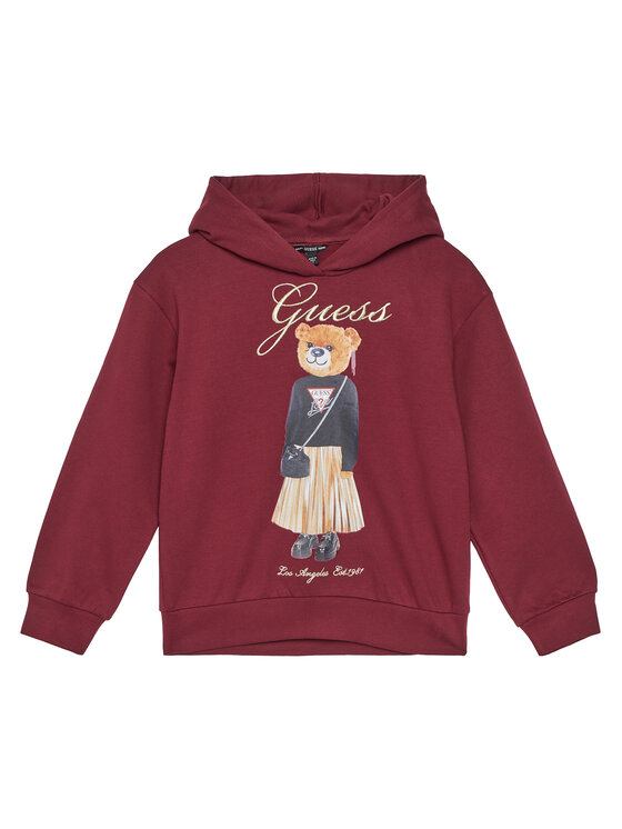 Guess Guess Felpa J5BQ26 KAD74 Rosso Oversize