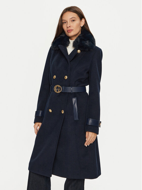 Guess Guess Зимно палто Amelia W4BL46 WGKI2 Тъмносин Regular Fit