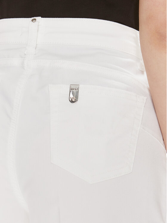 Liu Jo Liu Jo Spodnie materiałowe MA4276 T7144 Biały Relaxed Fit