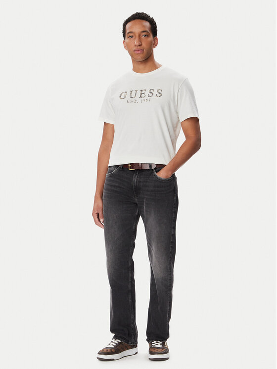 Guess Guess Majica M6BI73 K6674 Kremna Regular Fit