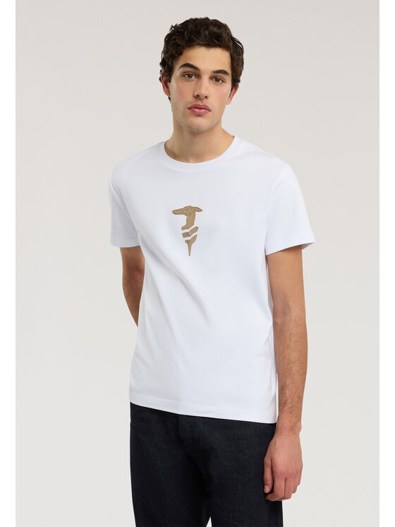 Trussardi Trussardi T-Shirt G0438000095N001 Biały Regular Fit