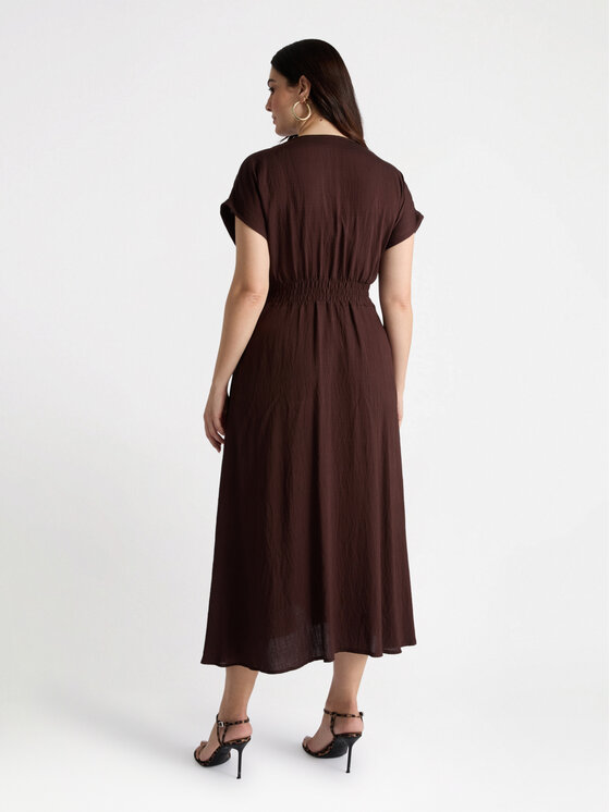 Fiorella Rubino Fiorella Rubino Sukienka codzienna 7005L001170N022 Brązowy A-Line Fit