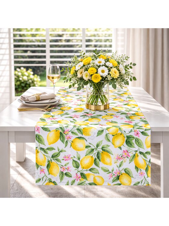 Roseberry Home Roseberry Home Bieżnik Lemonade Żółty