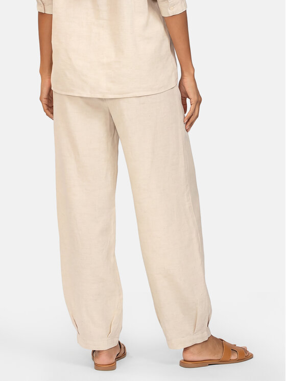 Feba Feba Pantaloni di tessuto F250 Beige Comfort Fit