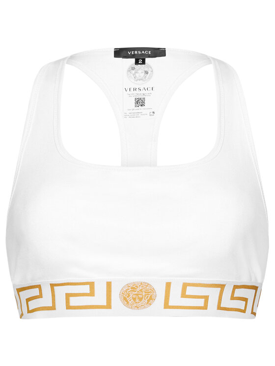 Versace Versace Biustonosz top AUD01039 Biały