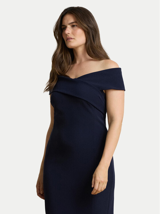 LAUREN RALPH LAUREN LAUREN RALPH LAUREN Vakarinė suknelė 253P13931002 Tamsiai mėlyna Slim Fit