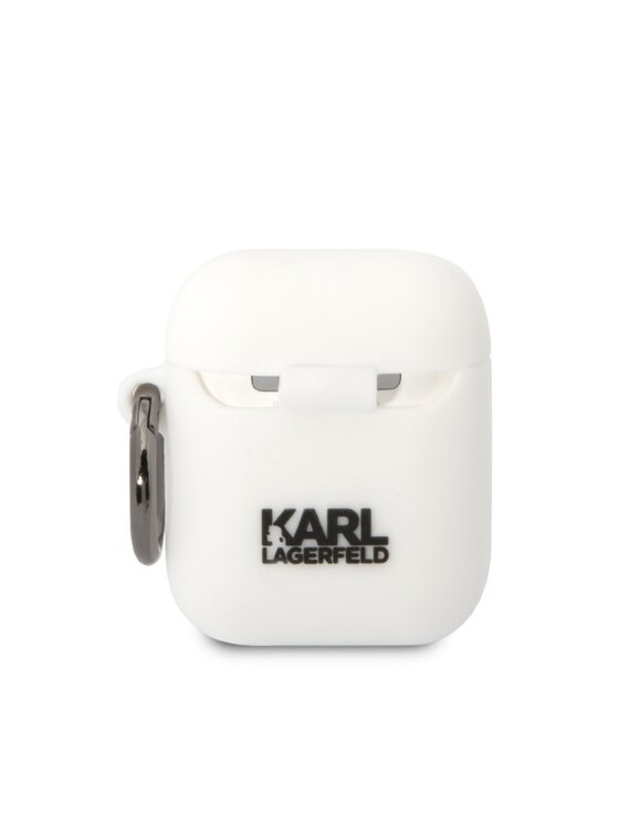 KARL LAGERFELD KARL LAGERFELD Etui na słuchawki AirPods 1/2 Biały