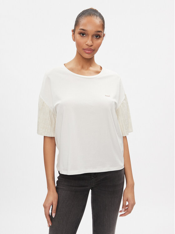 Liu Jo Blusa TA4029 JS003 Bianco Regular Fit Modivo