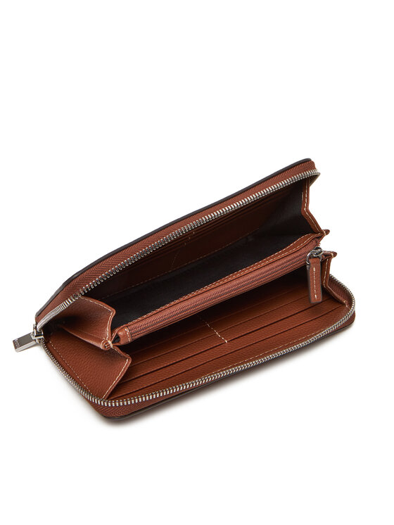 BOSS BOSS Große Damen Geldbörse Anett Ziparound 50536354 Braun