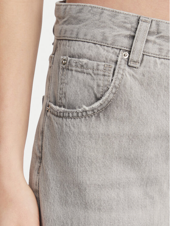 Marella Marella Blugi Tomboy 2513181044 Gri Straight Fit
