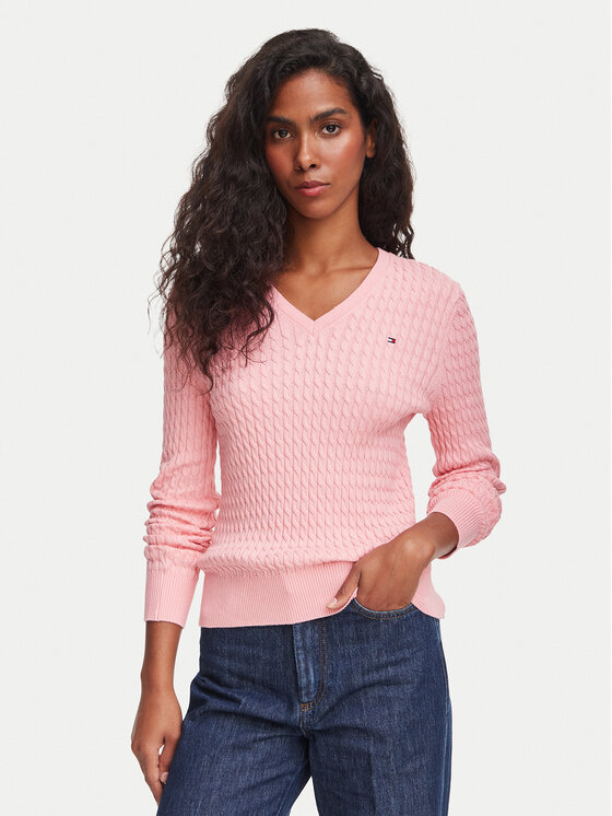 Tommy Hilfiger Tommy Hilfiger Maglione WW0WW44987 Rosa chiaro Regular Fit