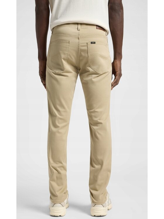 Lee Lee Spodnie materiałowe Slim Fit XM Extreme Motion Beżowy Slim Fit
