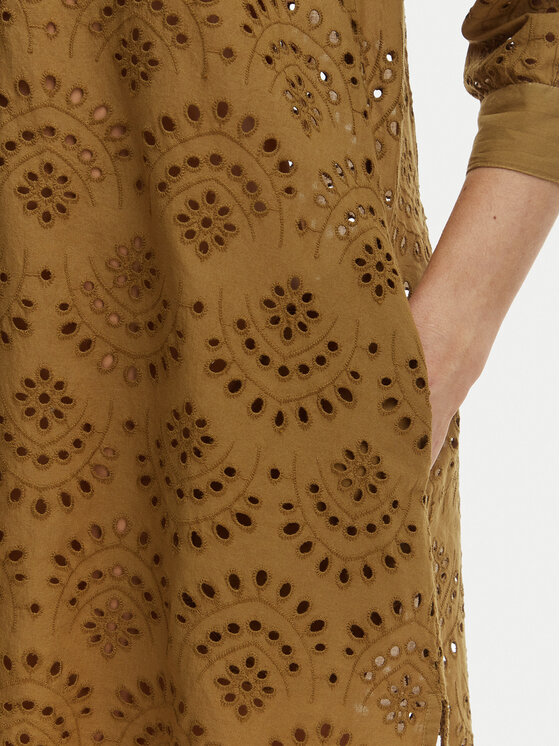 Iconique Iconique Літня сукня Ella IC26-082 Хакі Relaxed Fit