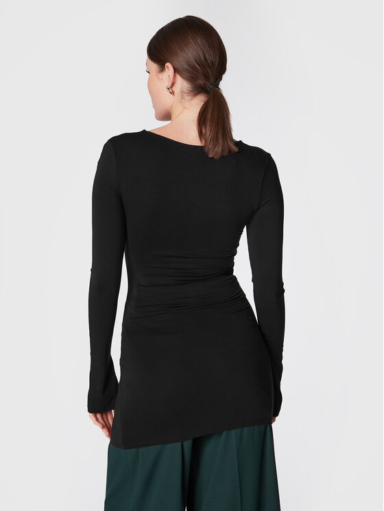 Gina Tricot Gina Tricot Bluse Agnes 18445 Schwarz Slim Fit