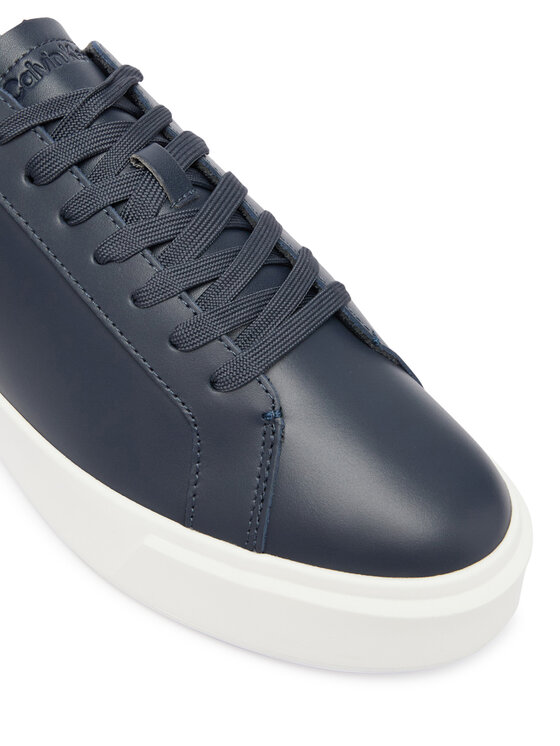 Calvin Klein Calvin Klein Sneakersy Basket Cupsole Laceup Lth Ml YM0YM01460 Granatowy