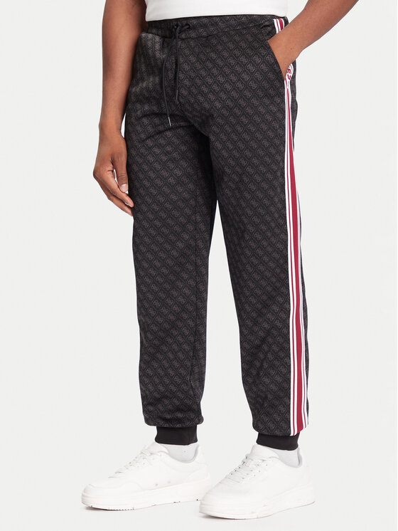Guess Pantaloni trening Z5BB19 K2042 Negru Regular Fit